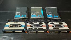 吉海A58 超希少 エルカセットテープ SONY LC-60 LC-90 新品未開封2本 計6本 入手困難 テープ幅オープンリールテープ同等規格