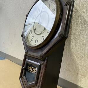 吉玄A155 戦前 八角時計 松下時計製造所 OSAKA JAPAN CLOCK-MAKING.Co. 希少 縦56 横36 チャイム〇の画像9