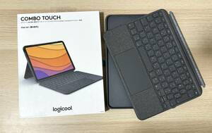 【美品/動作確認済】Logicool Combo Touch（iPad Air 第4世代/第5世代用) オックスフォードグレー IK1095GRA