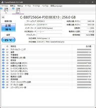 【使用時間少】M.2 NVMe SSD PHISON SSD C-E80T256G4-P3D3B3E13 2280サイズ 256GB_画像3