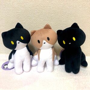 【送料無料】新品 ラウワン限定 黒猫ろんと暮らしたら ぬいぐるみ 全3種セット