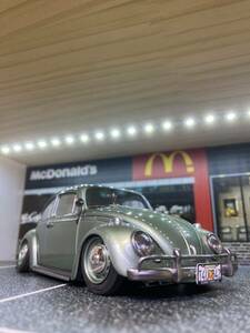 プラモデル完成品　タミヤ1/24 1966ビートル1300