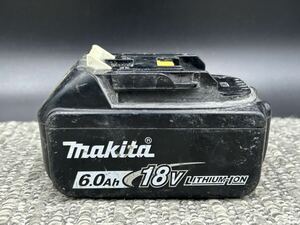 Ｄ１　【ジャンク品・バッテリーのみ】マキタ　makita　バッテリー　１８Ｖ　ＢＬ１８６０Ｂ