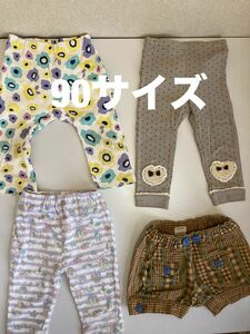 ベビーキッズ　女の子　キキ＆ララ　スパッツ＊ショートパンツ　90サイズ　4枚セット　まとめ売り