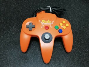 ■即決■任天堂 N64コントローラー「ピカチュウ　オレンジ」■