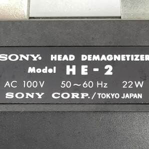 6 SONY HE 2 ヘッド ディスクネイザー イレイサー 消磁器 取説 元箱付 ジャンク HEAD DEMAGNETIZER ソニー◆テープ 昭和 レトロ 当時物の画像9