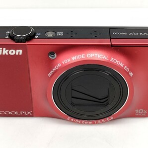 6 ニコン S 8000 クール ピクス コンパクト デジタル カメラ NIKKOR 10x WIDE 54 mm レンズ フラッシュ レッド ジャンク COOLPIX Nikon◆の画像1
