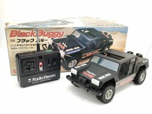 10 シンセイ ブラック バギー ラジコン オフ ロード カー 元箱付 動作確認済 128 1/14 Radio Elecon Black Buggy SHINSEI◆昭和 レトロ