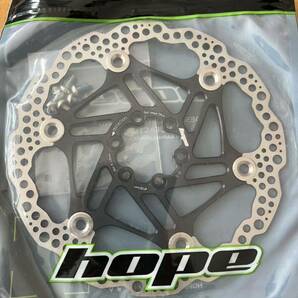 未使用新品 HOPE ホープ FLOATING DISC ディスクローター 180MM 6 BOLT-FLOAT-BLA 袋入り 2枚セットの画像2