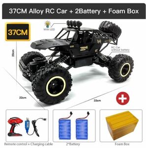 早期配送【37CM Black 2B Alloy】Zwn 1:12 4wd rcカーラジコンカーバギーオフロードリモートコントロール高速トラック男の子のおもちゃ