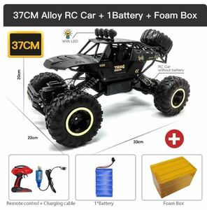 早期配送【37CM Black 1B Alloy】Zwn 1:12 4wd rcカーラジコンカーバギーオフロードリモートコントロール高速トラック男の子のおもちゃ
