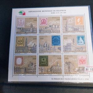 内田コレクション切手蒐集帳2冊 870枚～ イタリア(二千) 全点撮影しています！
