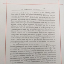 「1889年万国博覧会におけるリヨン 全2巻 和紙本限50 1891 LYON a l'Exposition Universelle de 1889」_画像7