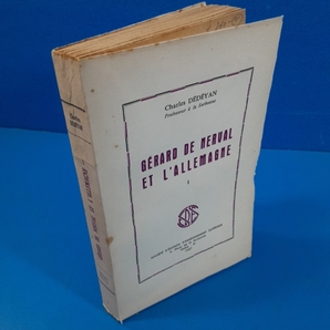 「ジェラール・ド・ネルヴァルとドイツ シャルル・デデイヤン著 Charles Dedeyan : Gerard de Merval et Lallemagne ⅠⅡ 1957」の画像2