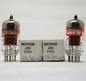 ■5755 Raytheon 未使用測定済 軍箱入 2本