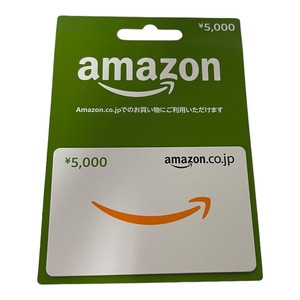 【未使用】Amazon Gift Card アマゾンギフトカード 5000円分 アマギフ コード通知可 L61987RF