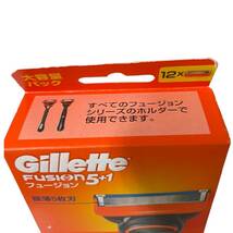 【未開封品】 Gillette FUSION5+1 ジレット フュージョン 替刃 12入り 大容量パック L3-722RL_画像2