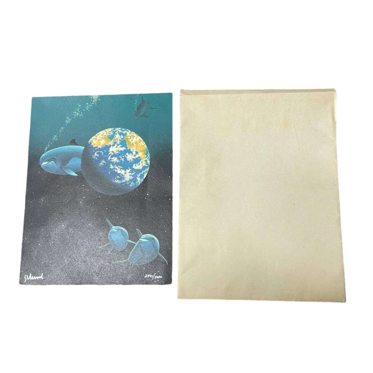 [Used item/kept item] SCHIM SCHIMMEL My Home to Dolphin Silkscreen Autograph 2441/5000 L61784RL, artwork, painting, others