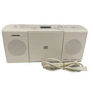 【中古品】TOSHIBA 東芝 TY-C24 CD ラジオ オーディオ機器 ホワイト 通電のみ確認済 箱無し 本体のみ L61892RF