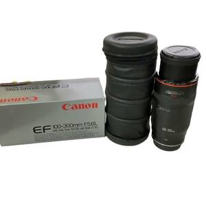 【中古品】 Canon キャノン 望遠レンズ 100-300mm 変色箇所あり 動作確認済み 箱あり hiN4655RO