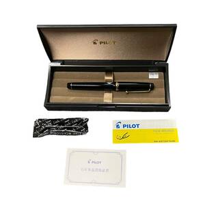 【未使用品】 PILOT パイロット スペシャルエディション ペン先14K585刻印 万年筆 ブラック×ゴールド色 A63344RL