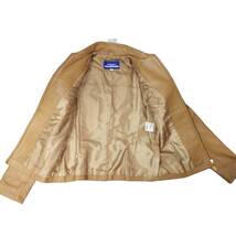 【中古品】 BURBERRY BLUE LABEL バーバリー ブルーレーベル ラムレザー PVC ジャケット アウター 38 A62744RO_画像3