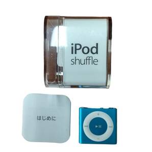 【中古品・動作未確認】 Apple アップル iPod shuffle 本体 アイポッドシャッフル 2GB MD775J/A ブルー A33223RLの画像1