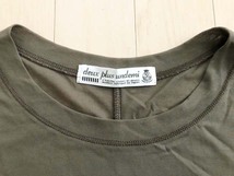 新品・未使用セレクトショップ購入 カーキがかった グレイッシュブラウン 少し薄いTシャツ カットソー重ね着 強撚綿キャンプ ヨガ100%elle_画像7