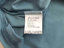 新品・未使用テンセル混 キャップスリーブTシャツ グレイッシュブルーグリーン肌触り良い ヨガ ジム サーフィンアンダーウエアー7350円elle_画像7
