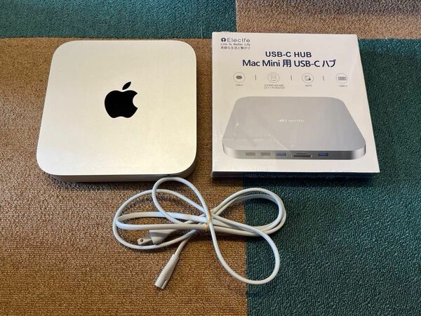 2014年 Mac mini 8GB　１ＴＢ A1347 Apple Intel Core i5+Mac mini用USB-Cハブ