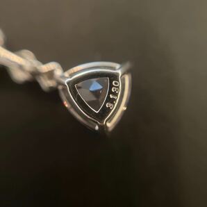 タサキ k18WG モルガナイト3.13ct ダイヤモンド0.03ct ネックレス の画像4