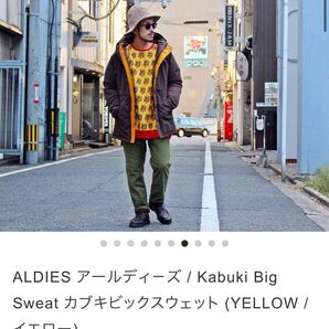 【最終値下げ！】ALDIES アールディーズ　Kabuki Big Sweat ビックスウェット