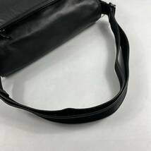 1円【入手困難品】 コーチ COACH ショルダーバッグ ビジネスバッグ メッセンジャー 斜め掛け レザー ブラック 黒 メンズ A4収納◎_画像8