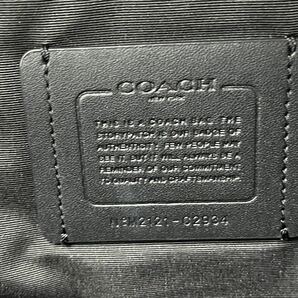 1円〜【入手困難】 COACH コーチ リュック C2934 グラハム ブラック 黒 レザー A4収納 リュックサック バックパック メンズ ビジネスバッグの画像9