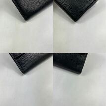 1円〜【入手困難品】 GUCCI グッチ 長財布 インターロッキング GG ブラック 黒 レザー メンズ レディース フラップ式 ロングウォレット_画像5