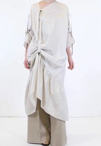 IRENE アイレネ Cotton Gather Dress ¥41,800