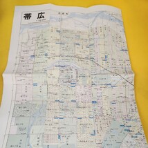 D66-040 北海道7 都市地図エアリアマップ 帯広市 芽室音更幕別池田町 実走調査/信号機交差点名バス路線 昭文社 地図に角折れあり_画像6