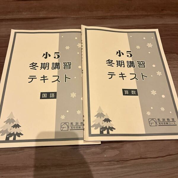 【●2024●即決●】 馬渕　5年　後半　6年　冬期講習　国語　算数　高校受験　問題集　問題たくさん