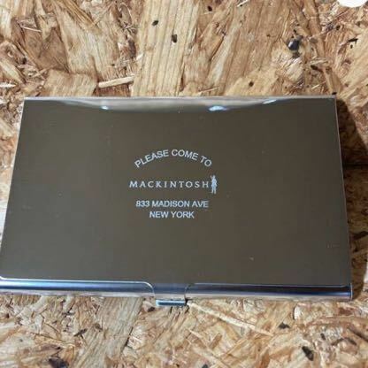 【●新品●送料無料　即決●】 Mackintosh ステンレス シルバー カード ケース 名刺入れ マッキントッシュ 833 MADISON AVE NEW YORK