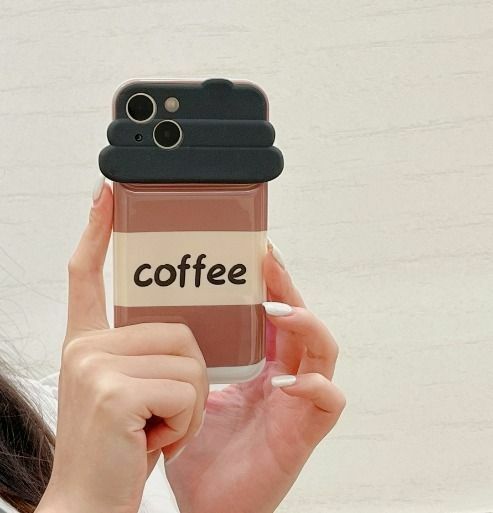 【数量限定】 iPhone14pro スマホケース コーヒー 個性的 韓国