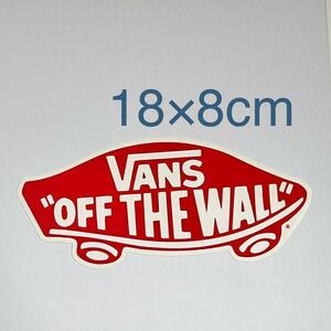  Vans sticker 18cm VANS OFF THE WALLske Bova nz seal largish size Street skateboard outdoor decal red 