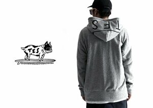 TES ザ エンドレスサマーThe Endless Summer COMFORTABLE PILE LOCAL HOOD ZIP PK パイル ジップアップパーカーL/グレー/TR-8374310/日本製