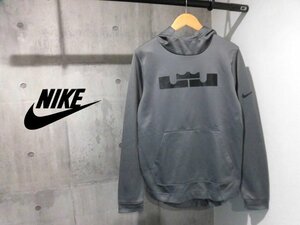 NIKE ナイキ LBJ レブロン・ジェームズ 裏起毛 スウェットパーカーM/DRI-FIT プルオーバー フーディ/灰 グレー/メンズ/バスケ/AQ8317-036