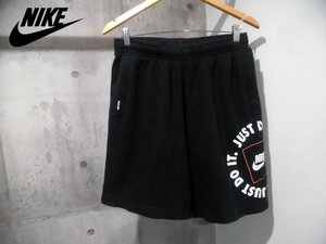 NIKE ナイキ JDI Fleece Short JUST DO ITプリント スウェット ハーフパンツ L/ショートパンツ/ フリース ショーツ/黒/メンズ/DA0183-010