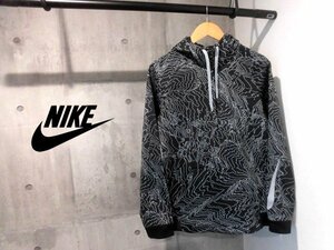 NIKE ナイキ THERMA-FIT サーマ PO フーディ/等高線総柄 プルオーバー パーカー L/黒 ブラック/メンズ/800306-010/程度良好