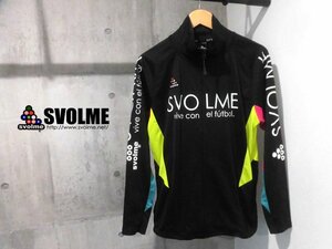 SVOLME スボルメ ジャージ ジップトップ/ウォームアップ トラックトップ/トラックジャケット/メンズ L程度/黒/サッカー フットサル