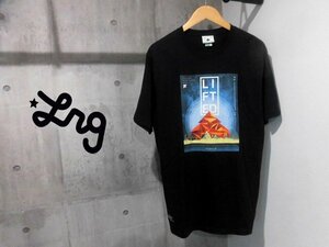 新品 LRG エルアールジー MOUNTAIN TEE マウンテンプリント 半袖 Tシャツ L/黒 ブラック/メンズ/J171013/レゲエ HIPHOP ヒップホップ B系