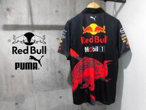 PUMAプーマ Red Bull RACING レッドブル レーシング F1チーム ポロシャツ L/Red Bull Racing F1 2022 Team Polo/ORACLE Mobil TAG/程度良好_画像1