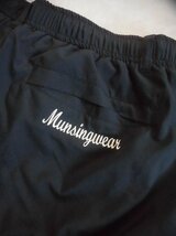 MUNSINGWEAR マンシングウェア サイドジップ 裏地付き ナイロンパンツL/黒 ブラック/メンズ/GOLF ゴルフ/XMC8006/程度良好_画像5