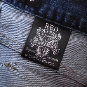 RED PEPPER レッドペッパー バックフラップポケット ストレッチ デニムパンツ W30/デザインジップ ジーンズ/メンズの画像8